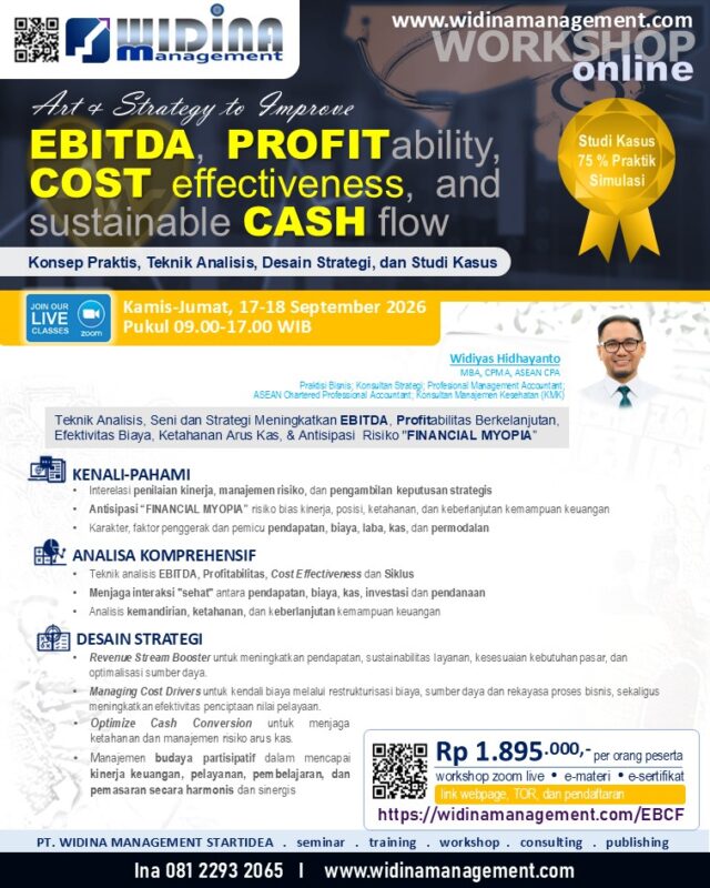 EBITDA, PROFITability, COST effectiveness, dan sustainable CASH flow, 17-18 September 2026